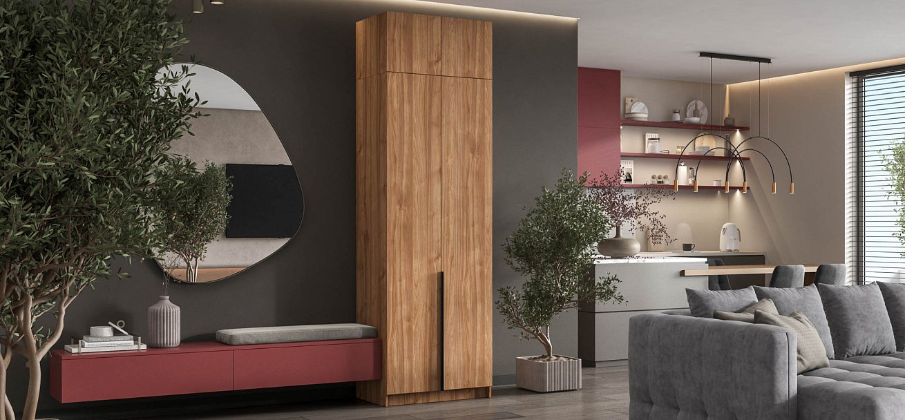 Антресоль 80 2Д Орех Селект