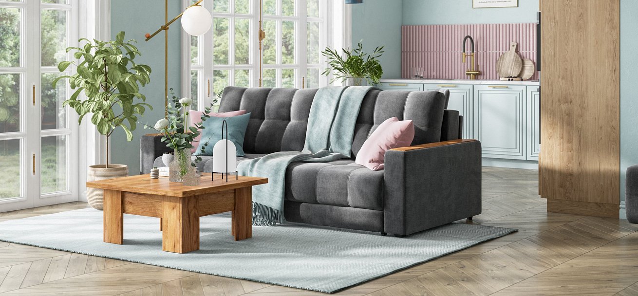 Накладки 2 шт. на диван Босс Дымчатый Крафт