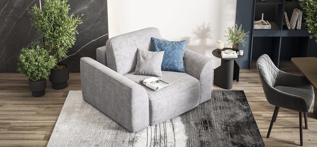 Кресло Кинг Модуль велюр Роял агат