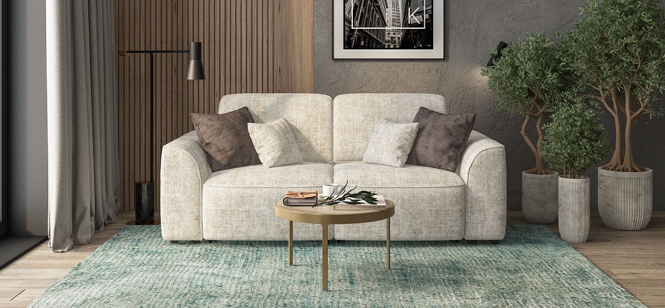 Диван Кинг Модуль Шенилл Смарт кварц