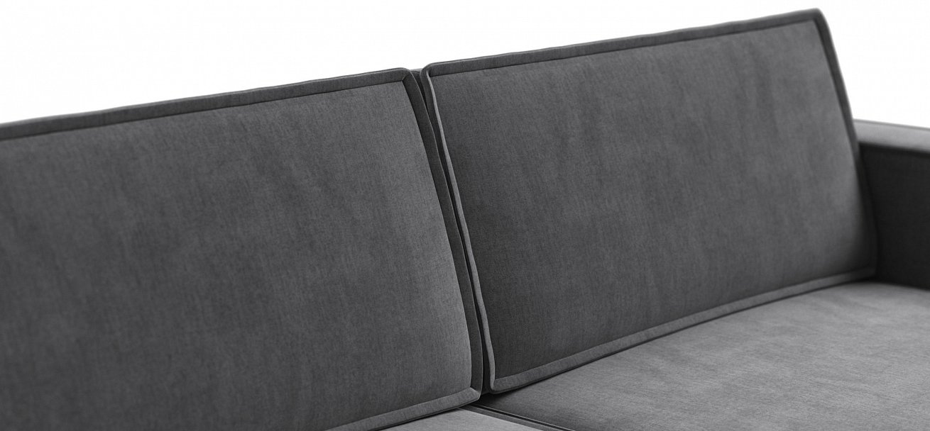 Диван Босс Софт Модуль велюр Монолит серый
