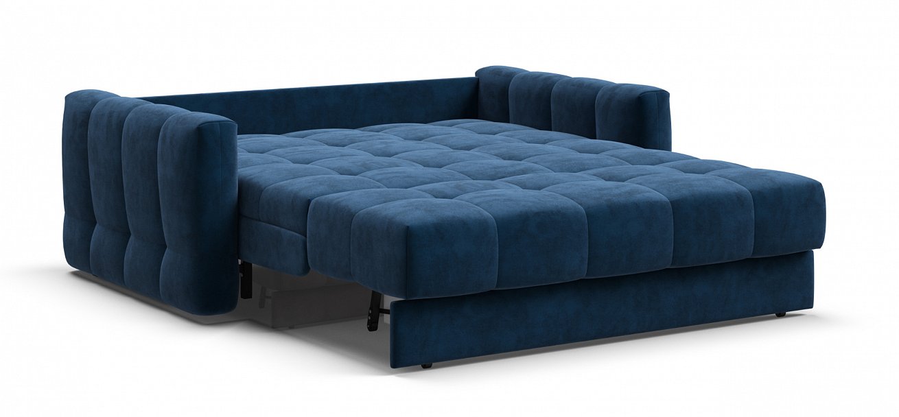 Диван Босс Слип 140 велюр Монолит синий