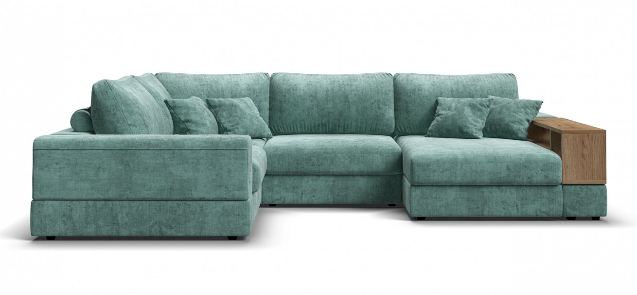 П-образный диван-кровать Босс Модуль Шенилл Глосс минт