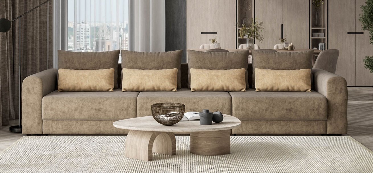 Модульный диван Ричмонд Модуль Макс велюр Роял тауп