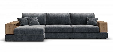 Угловой диван-кровать Босс Модуль ХЛ Шенилл Глосс карбон 2