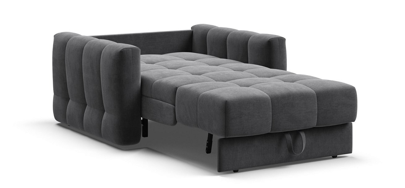 Босс Слип кресло-кровать велюр Монолит серый