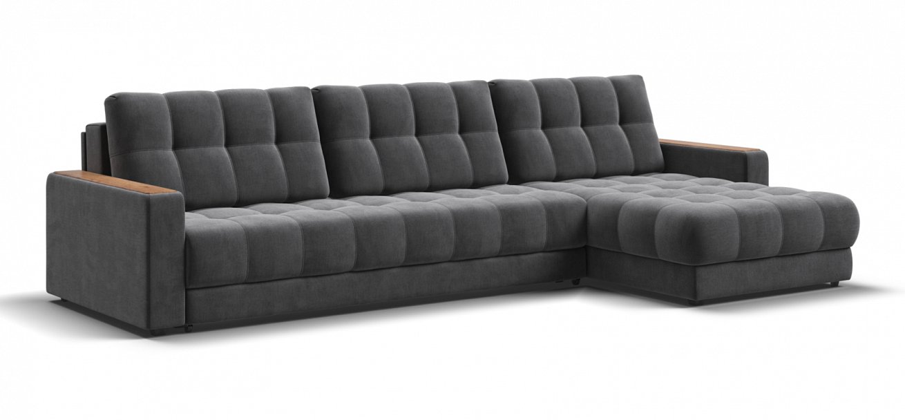 Накладки 2 шт. на угловой диван Босс Макс Дымчатый Крафт