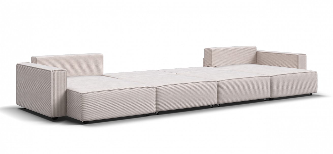 П-образный диван Босс Софт Модуль Вельвет Корд бежевый