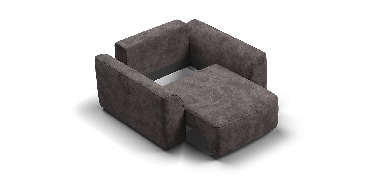 Кресло Кинг Модуль велюр Алькантара серый