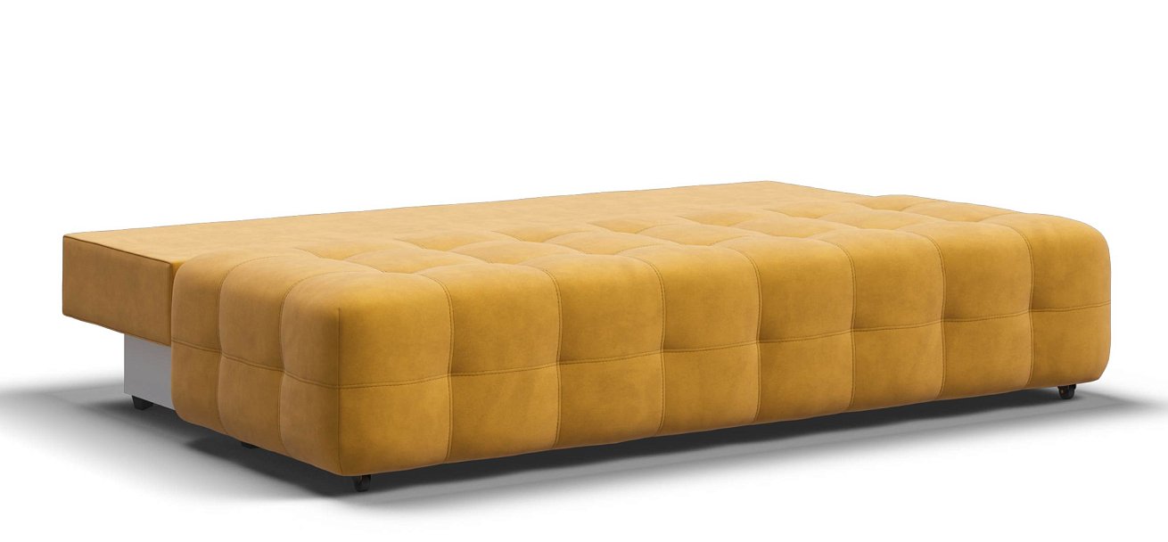 Диван Босс Мини велюр Монолит желтый