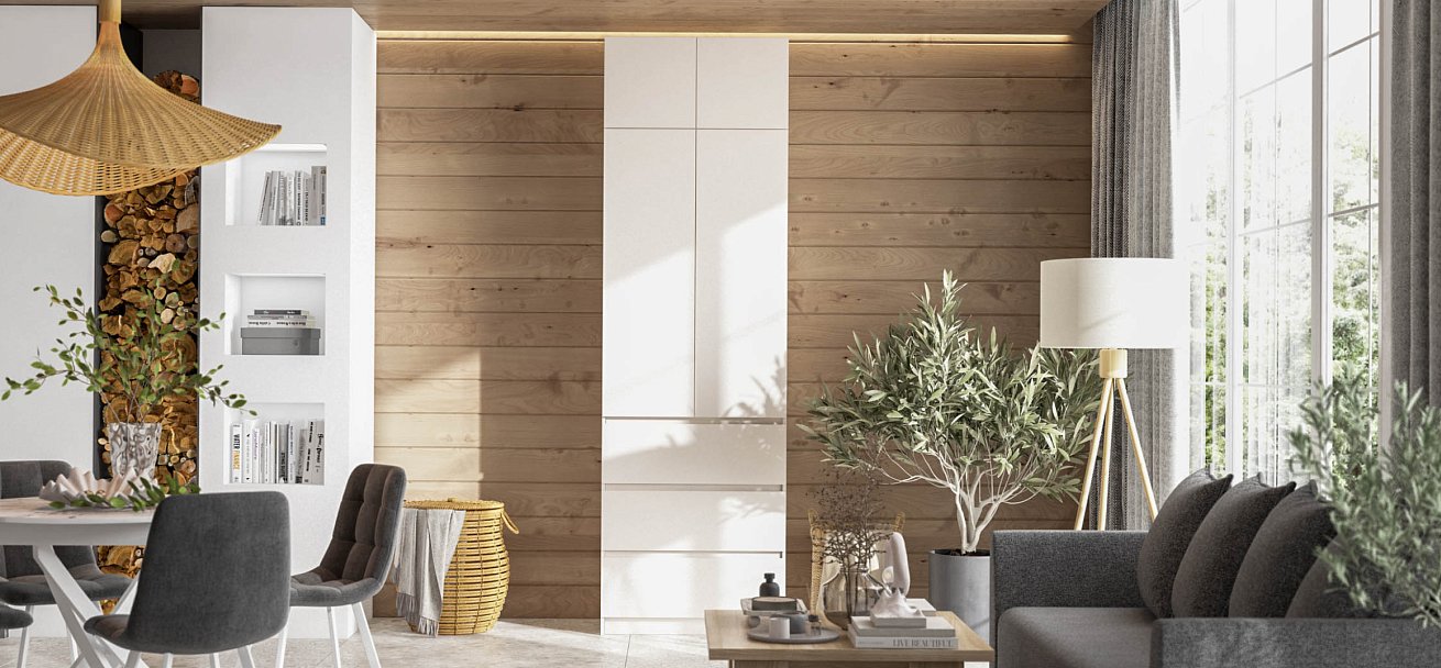 Идея 80 шкаф распашной 2Д+ящики Кашемир