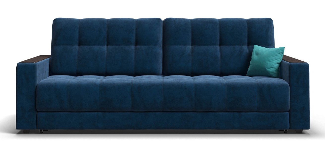 Диван Босс велюр Монолит синий