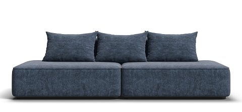 Диван Кинг Твин велюр Роял синий 1