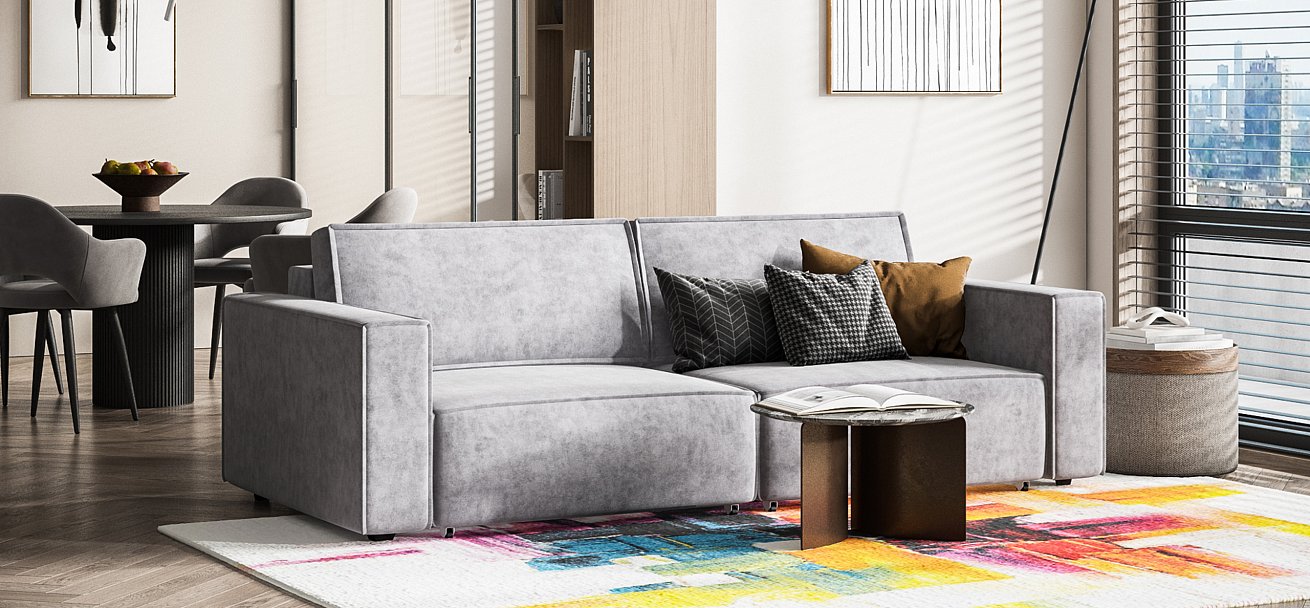 Диван Босс Софт Модуль велюр Роял агат