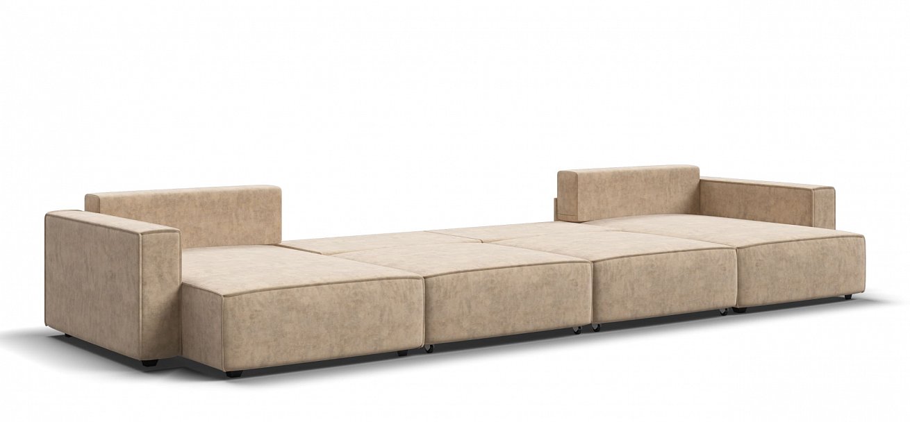 П-образный диван Босс Софт Модуль велюр Роял шампань