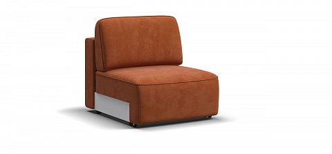 Кинг Модуль база сп. место велюр Алькантара оранж 1