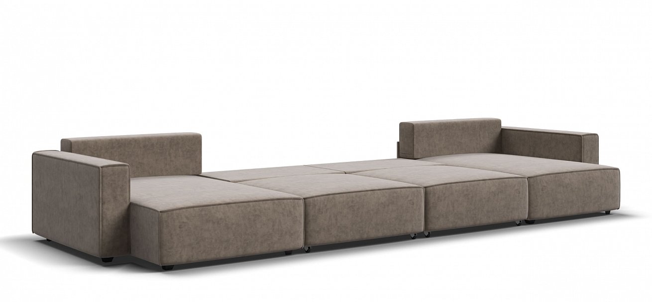 П-образный диван Босс Софт Модуль велюр Роял тауп