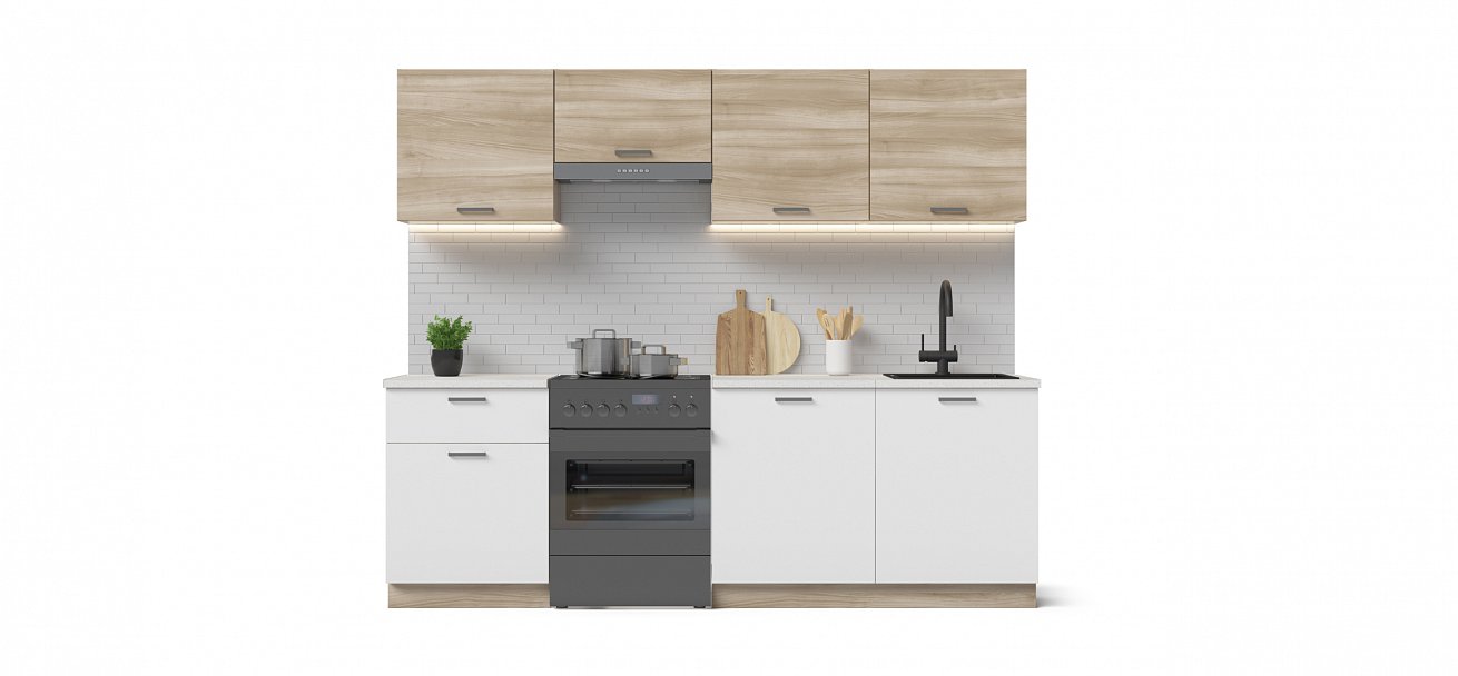 Кухонный гарнитур Люкс-240 Сонома