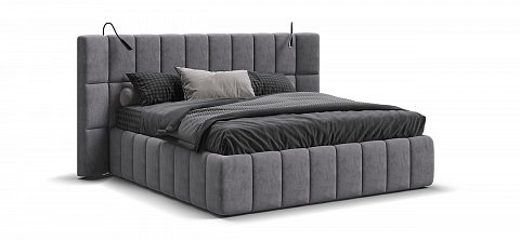 Босс ХО Кровать 180*200 велюр Роял агат