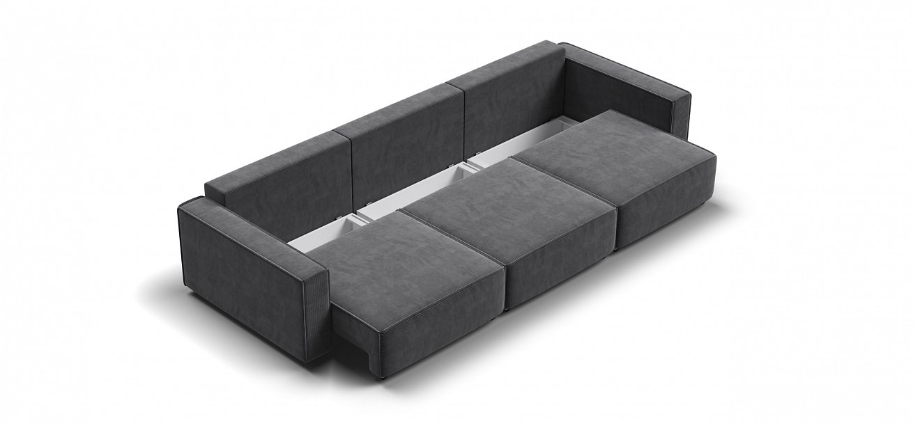 Диван Босс Софт Модуль Макс Вельвет Корд графит