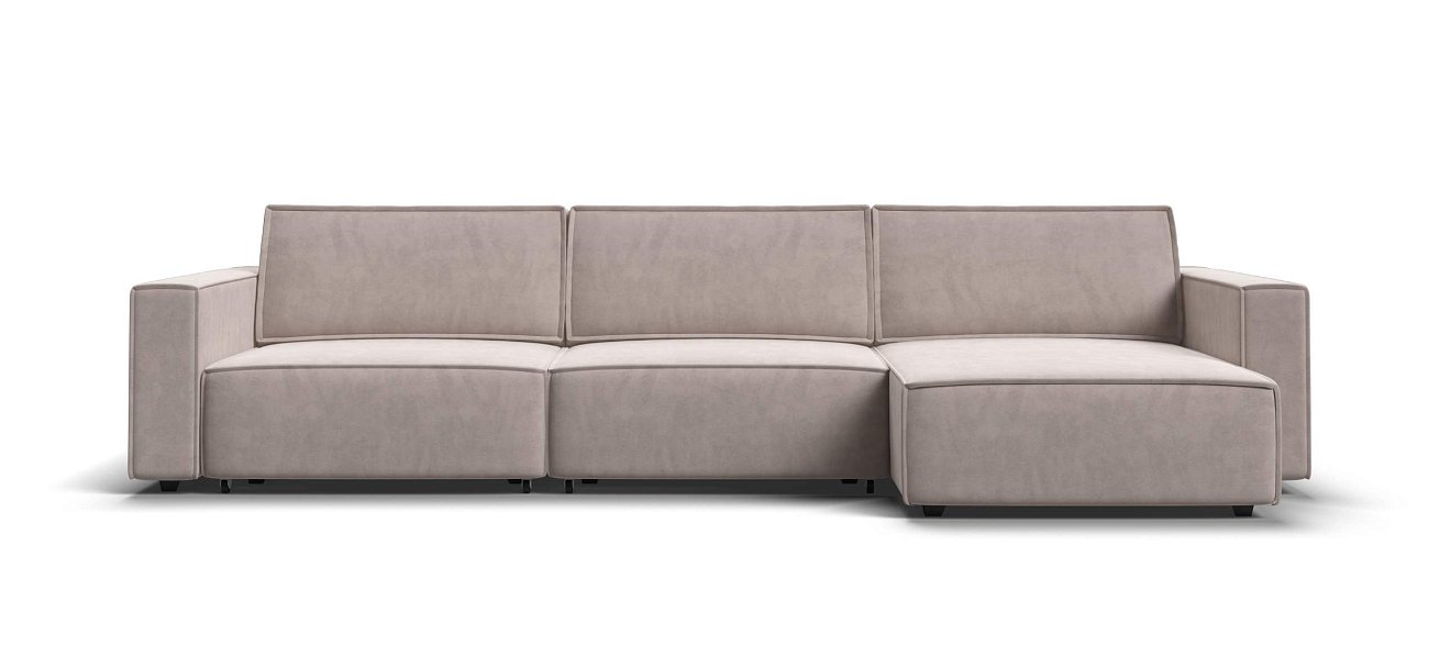 Угловой диван Босс Софт Модуль Макс велюр Монолит латте