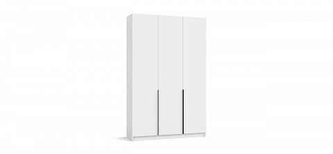 Рим 135 шкаф распашной 3Д+ящики 01 Белый 1
