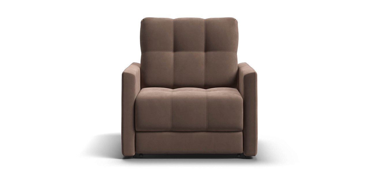 Босс Лофт кресло-кровать велюр Монолит мокко