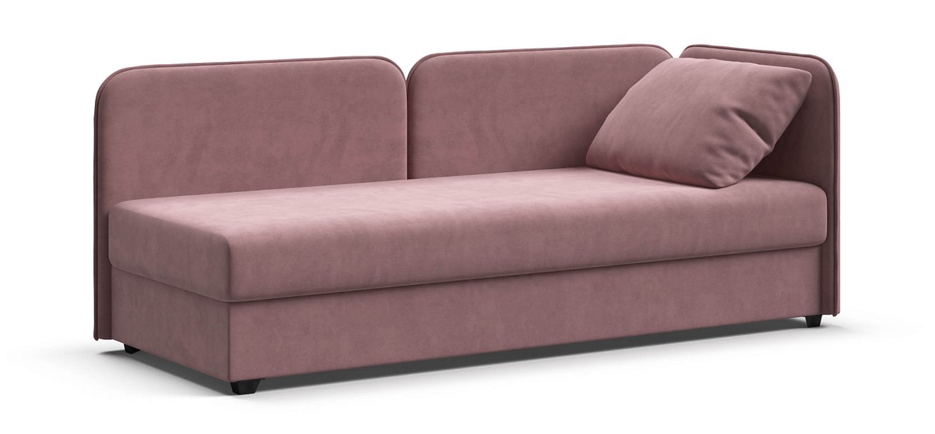 Тахта Ирис велюр Монолит розовый