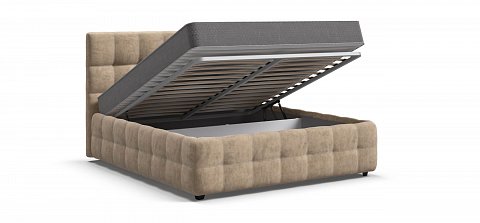 Босс Кровать+ПМ 160*200 велюр Роял шампань 3