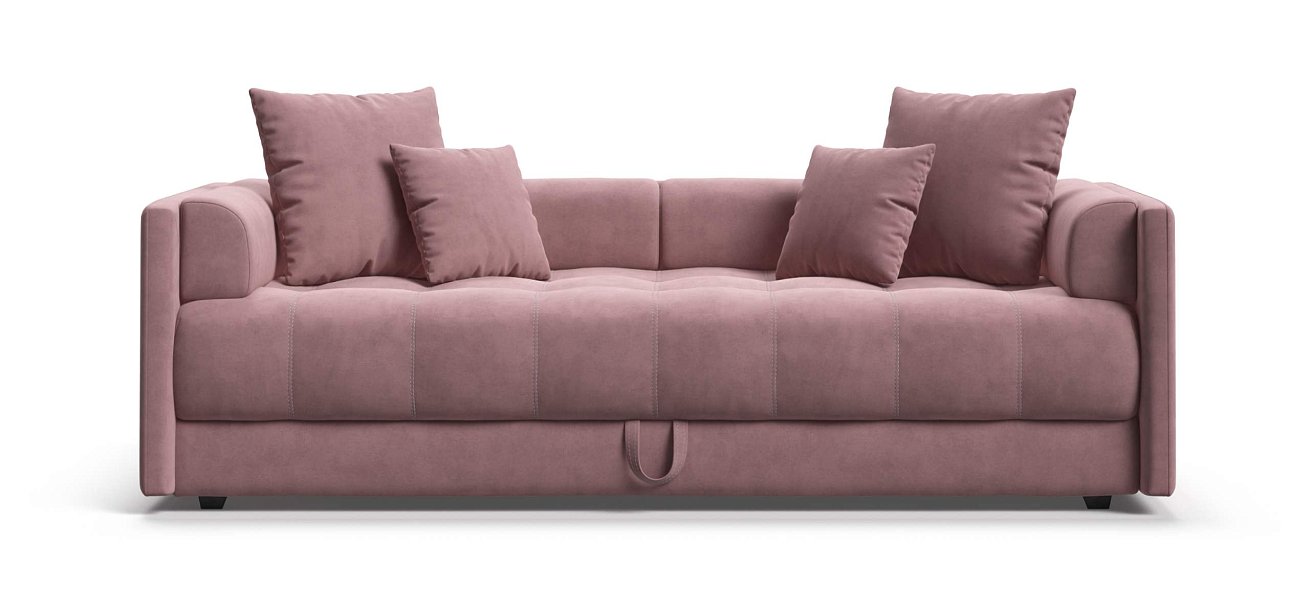 Тахта Босс велюр Монолит розовый