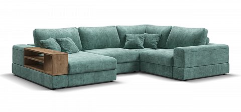 П-образный диван-кровать Босс Модуль Шенилл Глосс минт