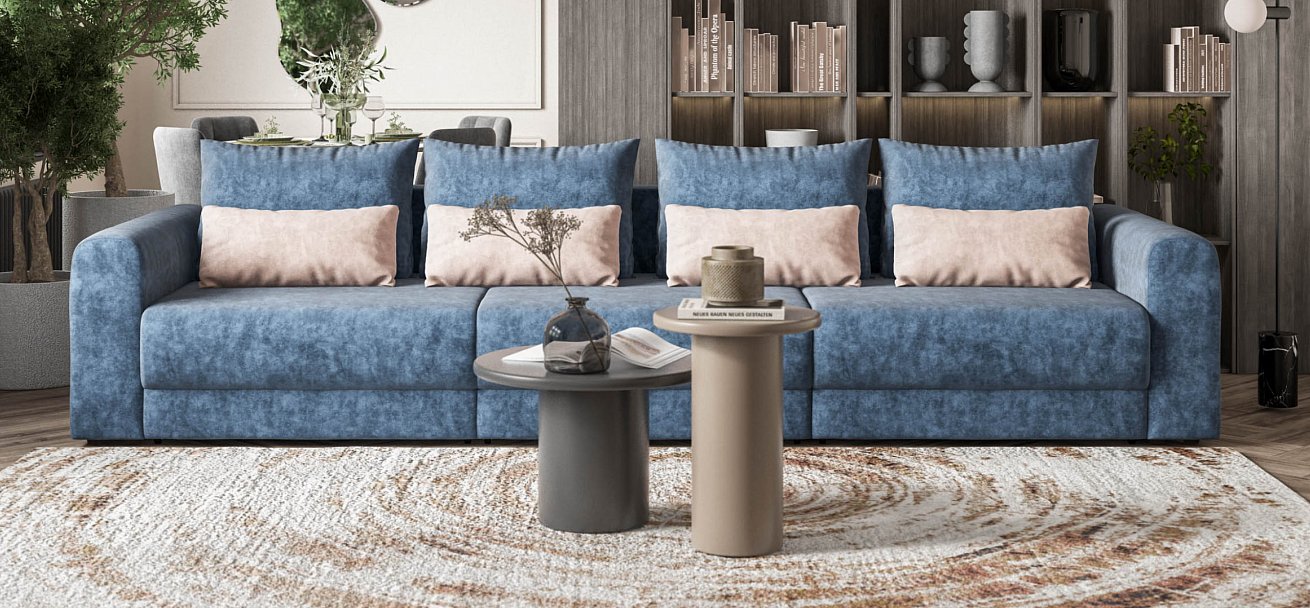 Модульный диван Ричмонд Модуль Макс велюр Роял синий