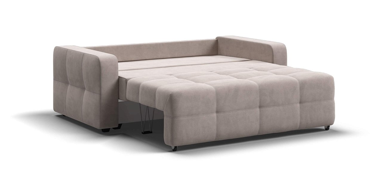 Диван Денди двухместный велюр Монолит латте