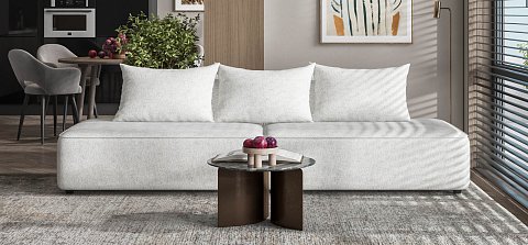 Диван Кинг Твин Шенилл Клауд крем 2