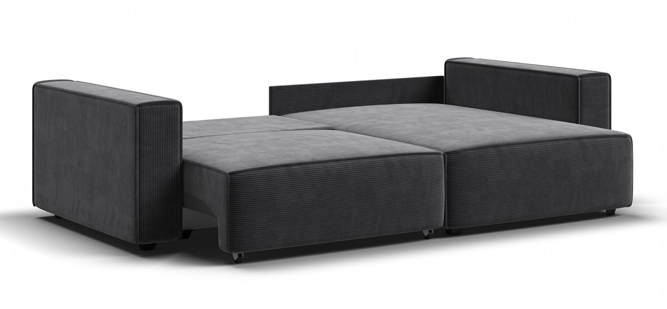 Угловой диван Босс Софт Модуль Вельвет Корд графит