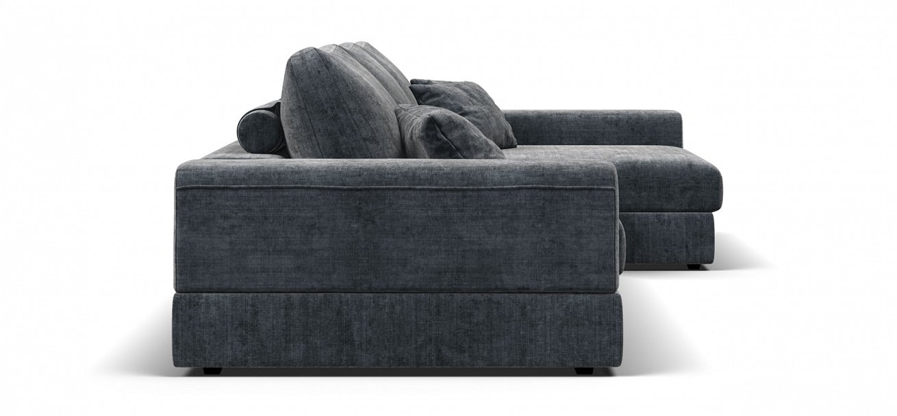 Угловой диван-кровать Босс Модуль ХЛ Шенилл Глосс карбон