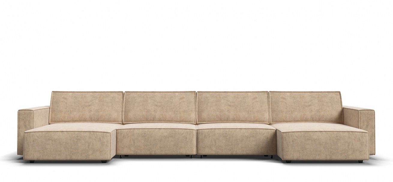 П-образный диван Босс Софт Модуль велюр Роял шампань