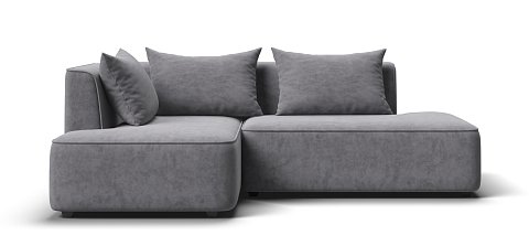 Угловой диван левый Кинг Твин велюр Роял агат 1