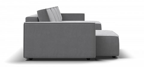 П-образный диван Босс Софт Модуль велюр Монолит сталь 3