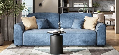 Диван Кинг велюр Роял синий 2