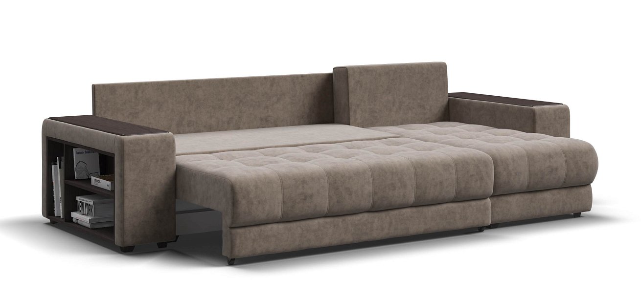 Угловой диван Босс ХЛ велюр Роял тауп