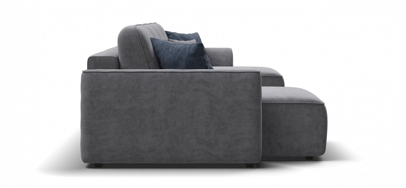 П-образный диван Кинг Модуль велюр Роял агат