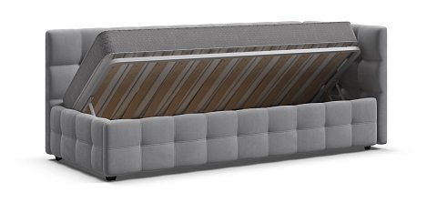 Босс Мини Кровать+ПМ 90*200 велюр Монолит сталь 3