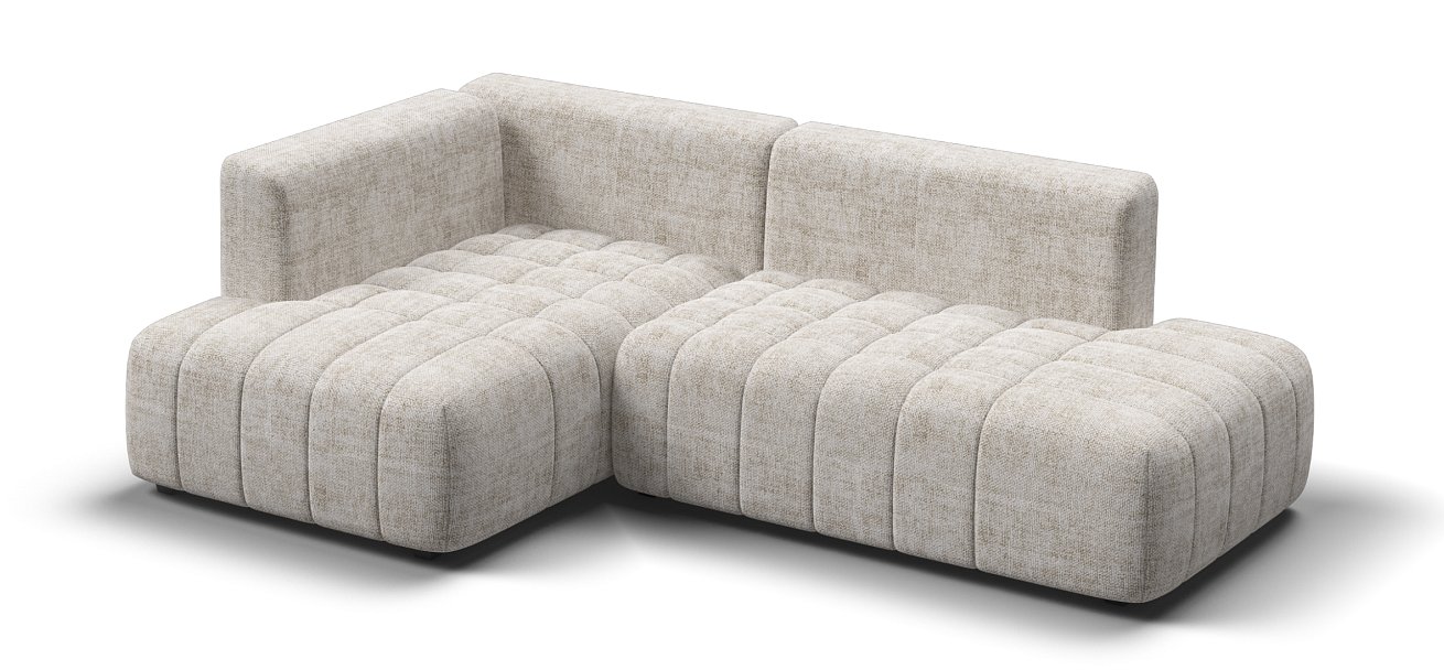 Угловой диван левый Босс Твин Шенилл Смарт кварц