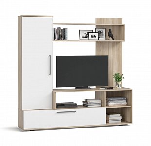 Стенка Денвер 150 Сонома, Белый снег