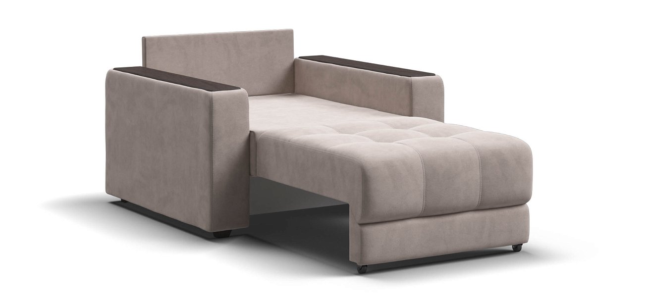 Босс кресло-кровать велюр Монолит латте