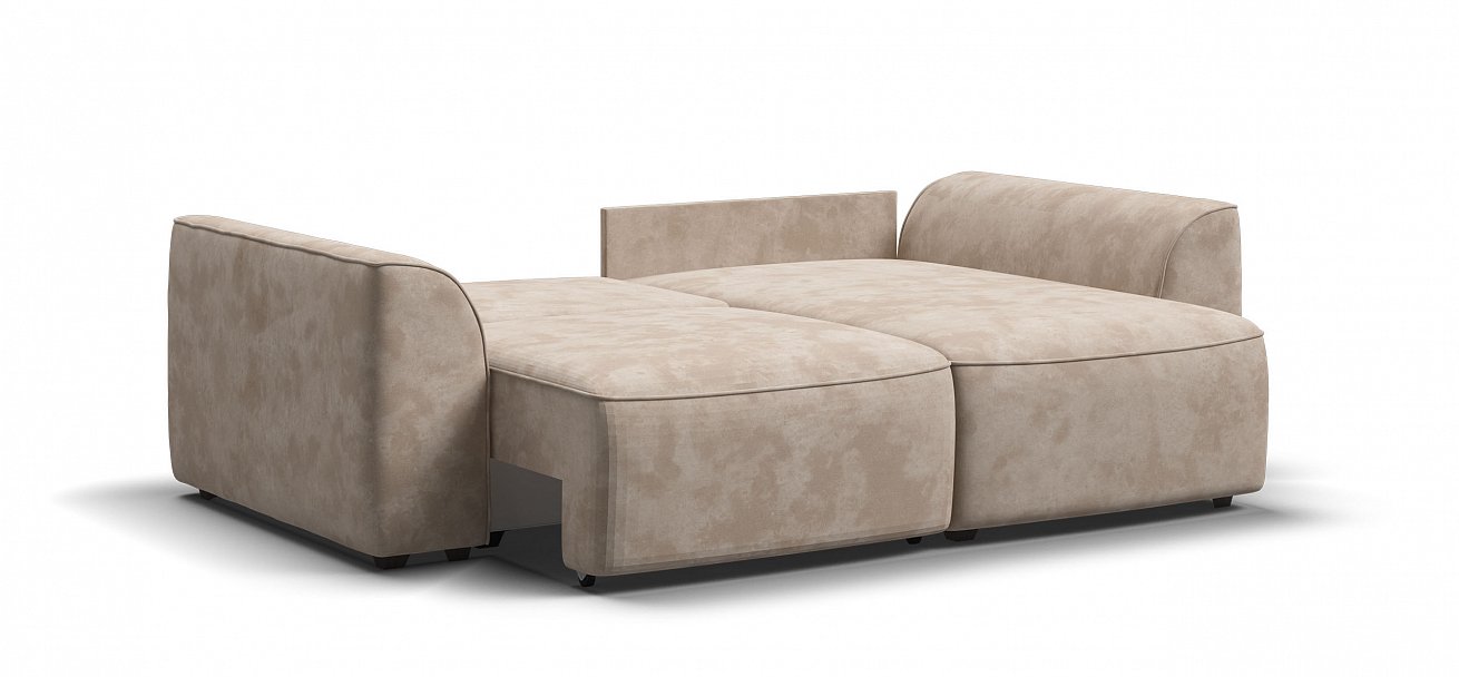 Угловой диван Кинг Модуль велюр Алькантара пепел