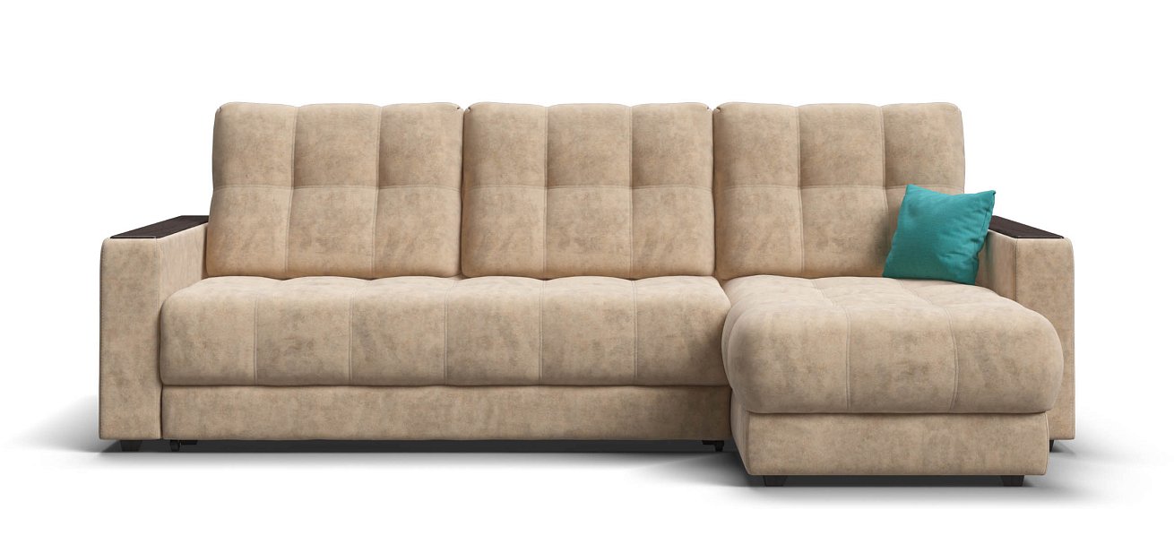 Угловой диван Босс Классик велюр Роял шампань