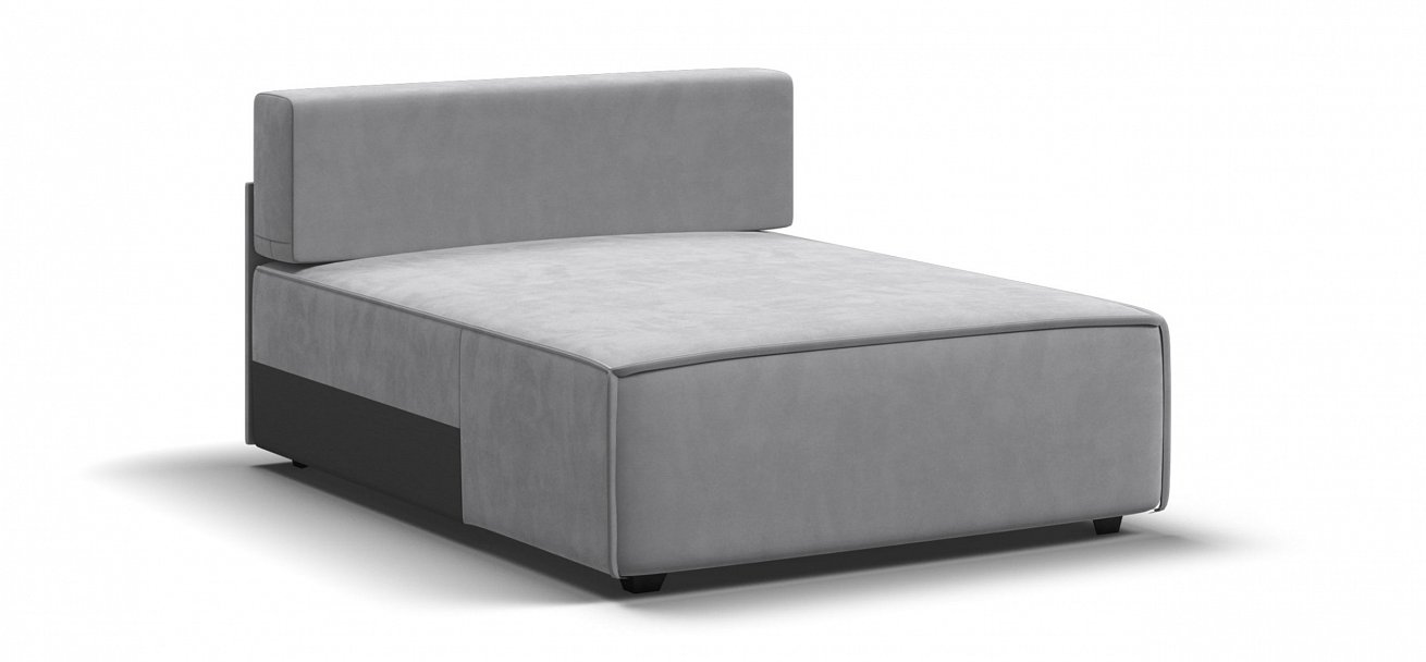 Босс Софт Модуль оттоманка велюр Монолит сталь