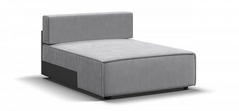 Босс Софт Модуль оттоманка велюр Монолит сталь 1